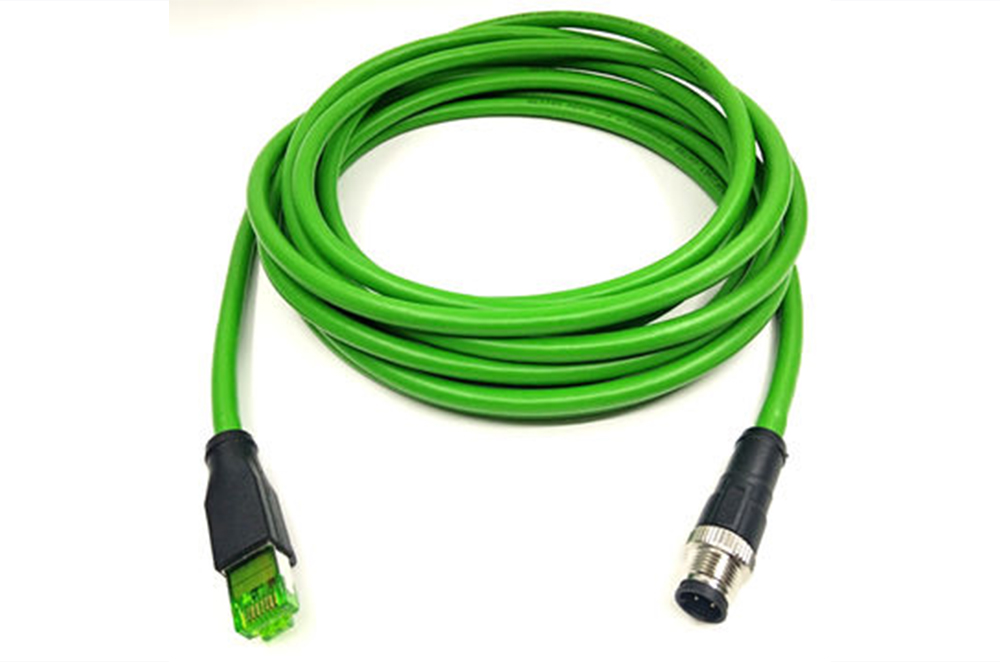 M12 Male connector to Rj45 Adapter With UL Cable